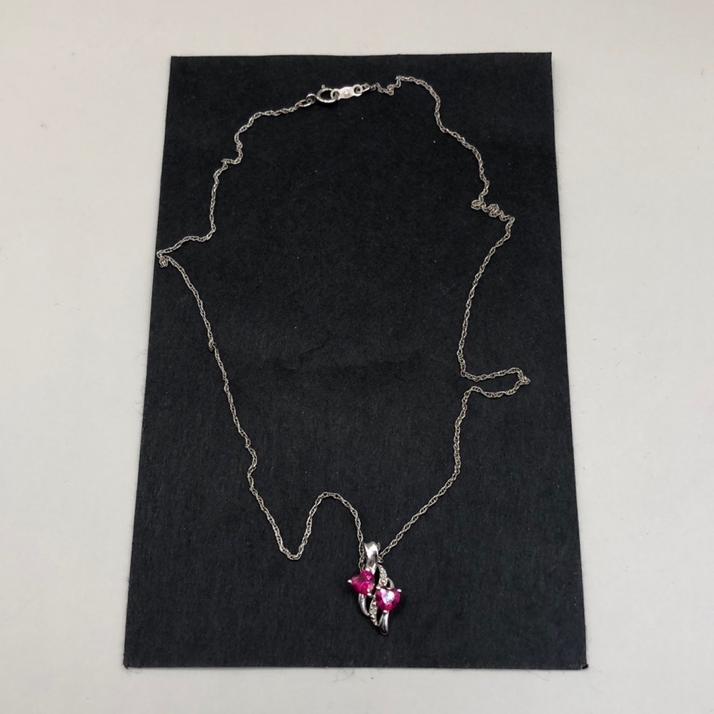 sterling silver 925 heart embrace romantic love gemstone pendant chain necklace